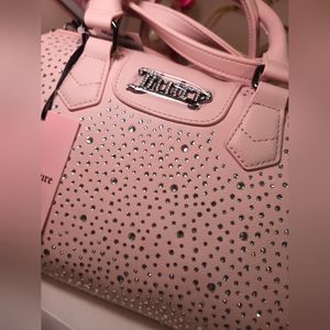 NWT Juicy Couture Pink Clay Dazzle Satchel